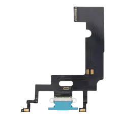 Charging Port Flex Cable For iPhone XR (Aftermarket) (Blue)