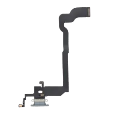 Charging Port Flex Cable For iPhone X (Aftermarket) (Silver)