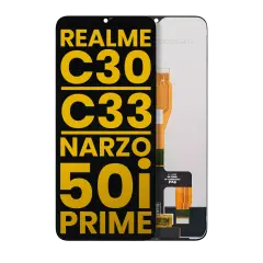 LCD Assembly Without Frame For Realme C30 / C33 / Narzo 50i Prime (Refurbished) (All Colors)
