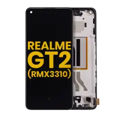 OLED Assembly With Frame For Realme GT2 (RMX3310) (Refurbished) (All Colors)