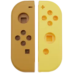 Housing Shell For Nintendo Switch Joy Con Controller (Brown / Yellow)