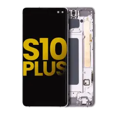 OLED Assembly With Frame For Samsung Galaxy S10 Plus (Refurbished) (Ceramic White)