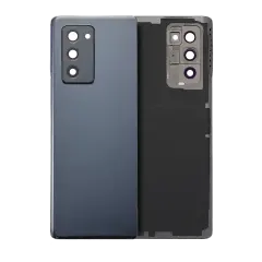 Back Cover Glass With Camera Lens For Samsung Galaxy Z Fold 2 5G (Service Pack) (Mystic Black)