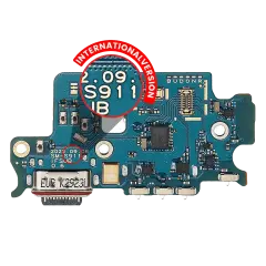 Charging Port Board With Sim Card Reader For Samsung Galaxy S23 5G (S911B) (International Version) (Premium)