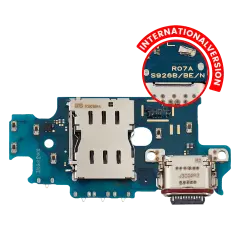 Charging Port Board With Sim Card Reader For Samsung Galaxy S24 Plus 5G (S926B) (International Version) (Premium)