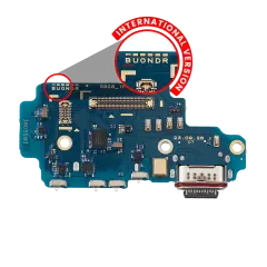 Charging Port Board With Sim Card Reader For Samsung Galaxy S24 Ultra 5G (S928B) (International Version) (Premium)