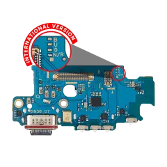 Charging Port Board With Sim Card Reader For Samsung Galaxy S25 Plus 5G (S936N / R) (International Version) (Premium)