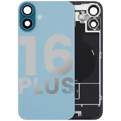 Back Glass w/ MagSafe Magnet & NFC & Flashlight Flex For iPhone 16 Plus (Used OEM Pull: Grade B) (Teal)