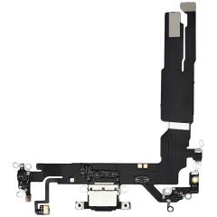 Charging Port Flex Cable For iPhone 16 (Aftermarket Plus) (Black)