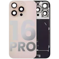 Back Glass w/ MagSafe Magnet & NFC & Flashlight Flex For iPhone 16 Pro (Used OEM Pull: Grade A) (Desert Titanium)