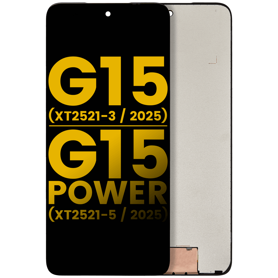 LCD Assembly Without Frame Compatible For Motorola Moto G15 (XT2521-3 /2025) / G15 Power (XT2521-5 /2025) (Refurbished) (All Colors)