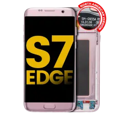OLED Assembly With Frame For Samsung Galaxy S7 Edge G935A (North American Version) (Refurbished) (Rose Gold)