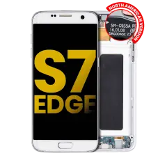 OLED Assembly With Frame For Samsung Galaxy S7 Edge G935A (North American Version) (Refurbished) (White Pearl)