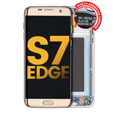 OLED Assembly With Frame For Samsung Galaxy S7 Edge G935A (North American Version) (Refurbished) (Gold Platinum)