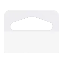 Strong Self Adhesive Hang Tabs For Retail Displays (2 x 2") (100 Pack)
