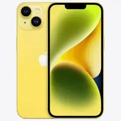 Back Glass w/ MagSafe Magnet & NFC & Flashlight Flex For iPhone 14 (Genuine OEM) (Yellow)