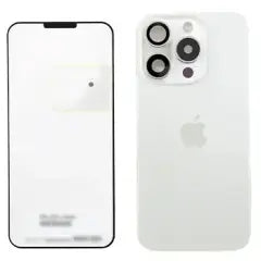 Back Glass w/ MagSafe Magnet & NFC & Flashlight Flex For IPhone 15 Pro (Genuine OEM) (White Titanium)