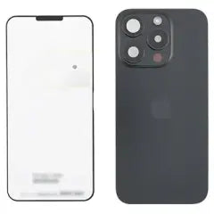 Back Glass w/ MagSafe Magnet & NFC & Flashlight Flex For IPhone 15 Pro (Genuine OEM) (Black Titanium)