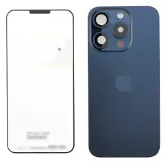 Back Glass w/ MagSafe Magnet & NFC & Flashlight Flex For IPhone 15 Pro (Genuine OEM) (Blue Titanium)