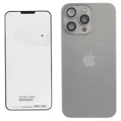 Back Glass w/ MagSafe Magnet & NFC & Flashlight Flex For iPhone 15 Pro Max (Genuine OEM) (UK / EU Version) (Natural Titanium)