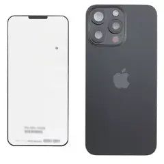 Back Glass w/ MagSafe Magnet & NFC & Flashlight Flex For iPhone 15 Pro Max (Genuine OEM) (UK / EU Version) (Black Titanium)
