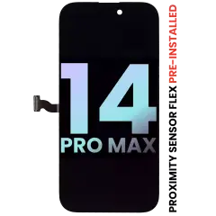 OLED Assembly With Proximity Sensor Flex Pre-Installed For iPhone 14 Pro Max (Service Pack)