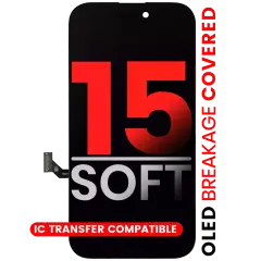 OLED Assembly For iPhone 15 (Aftermarket Pro: XO7 Soft)