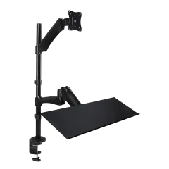 Height Adjustable Sit-Stand Desk Mount Workstation For Monitor And Keyboard MI-7921 (Mount-It)