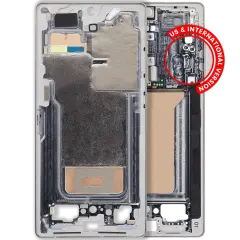 Mid-Frame Housing For Samsung Galaxy S25 Ultra (US & International Version) (Titanium White Silver)