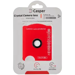 Casper Camera Lens Protector Compatible For iPhone 16E / 17E (Black) (Clear)