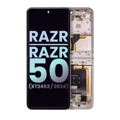 Main OLED Assembly For Motorola Razr / Razr 50 (XT2453 / 2024) (Genuine OEM) (Beach Sand)