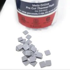 Pre Cut Thermal Pads Mosfet Coil (6  x 6 x 1 mm) (100 Pack) (PolarTronix)