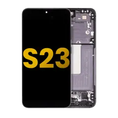 OLED Assembly With Frame For Samsung Galaxy S23 5G (US & International) (Refurbished) (Phantom Black)