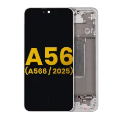OLED Assembly With Frame For Samsung Galaxy A56 5G (A566 / 2025) (Refurbished) (Pink)