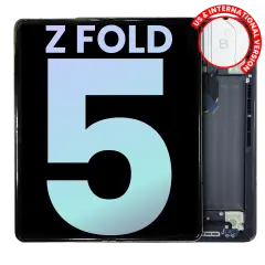 Inner OLED Assembly With Frame For Samsung Galaxy Z Fold 5 5G (US & International) (Service Pack) (Phantom Black)