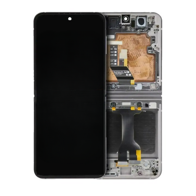 OLED Assembly (Inner) | for: Samsung Galaxy Z Flip 6 5G | Service Pack | with: Frame