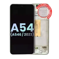 OLED Assembly With Frame For Samsung Galaxy A54 5G (A546 / 2023) (US & International Version) (Service Pack) (White)