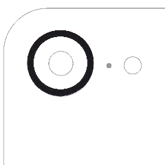 Back Camera Bezel Ring Only For iPhone 16e (Black)