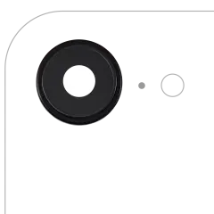 Back Camera Lens With Bracket & Bezel For iPhone 16e (Black) (Premium)