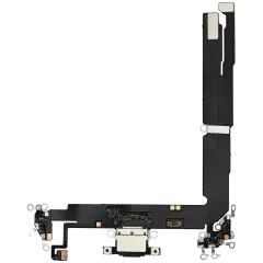 Charging Port Flex Cable For iPhone 16 Plus (Aftermarket Plus) (Black)