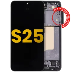 OLED Assembly With Frame For Samsung Galaxy S25 5G (US & International) (Refurbished) (Blue Black)