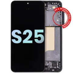 OLED Assembly With Frame For Samsung Galaxy S25 5G (US & International) (Service Pack) (Blue Black)