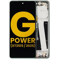 LCD Assembly With Frame For Motorola Moto G Power 5G (XT2515 / 2025) (Refurbished) (Leaf Green)