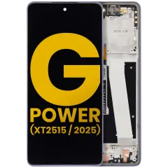 LCD Assembly With Frame For Motorola Moto G Power 5G (XT2515 / 2025) (Refurbished) (Slate Gray)