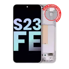 OLED Assembly With Frame For Samsung Galaxy S23 FE 5G (US & International Version) (Service Pack) (Mint / Cream / Purple / Indigo / Tangerine)