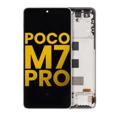 OLED Assembly With Frame For Xiaomi Poco M7 Pro 5G  (Refurbished) (Lunar Dust)