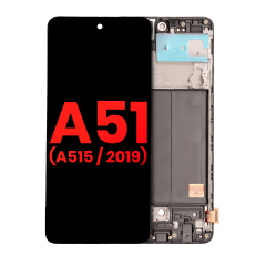 OLED Assembly With Frame For Samsung Galaxy A51 4G (A515 / 2019) (6.33") (Aftermarket Plus) (All Colors)
