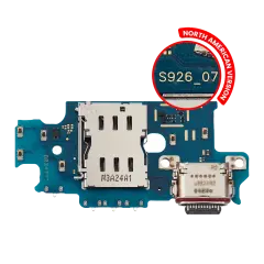 Charging Port Board With Sim Card Reader For Samsung Galaxy S24 Plus 5G (S926U) (US Version) (Premium)