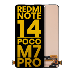 OLED Assembly Without Frame For Xiaomi Redmi Note 14 4G / Note 14 5G / Poco M7 Pro 5G (Refurbished) (All Colors)