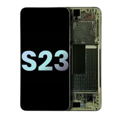 OLED Assembly With Frame For Samsung Galaxy S23 5G (US & International) (Service Pack) (Cream)
